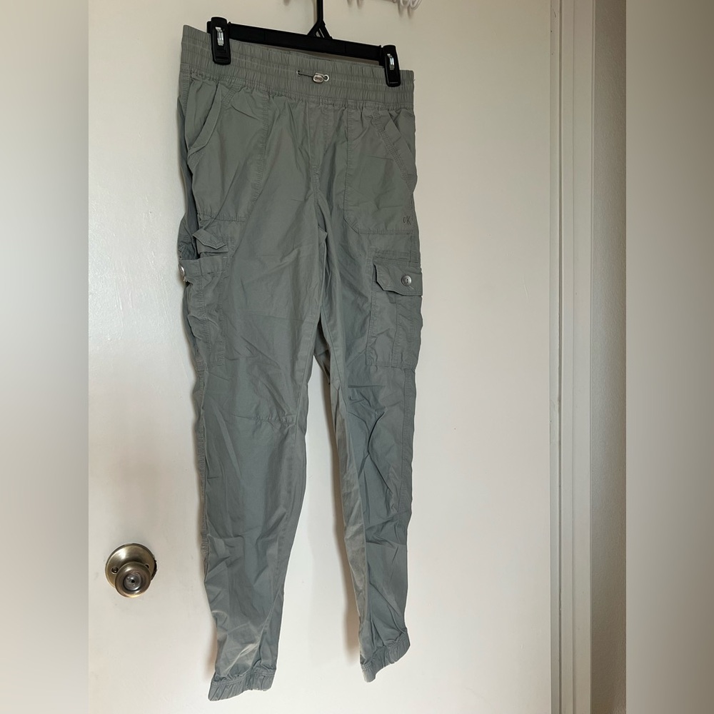 Calvin Klein Women's Sage Green Cargo Pants